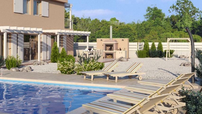 Villa Bella - Beautiful And Modern House With Pool, Souna, Jacuzzi & Playground, Liznjan - Istra Bagian luar foto